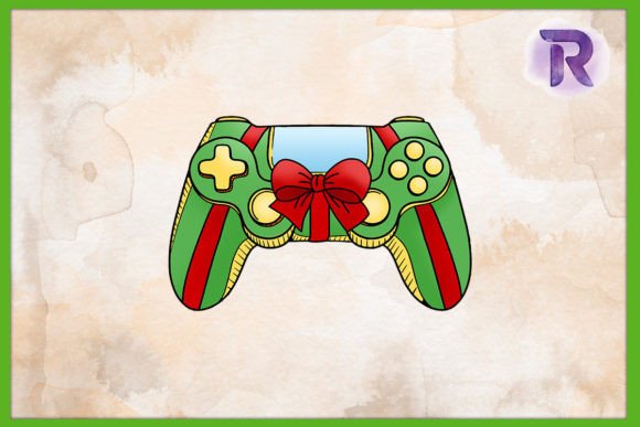 Christmas Gift Game Controller PNG Graphics & Crafts