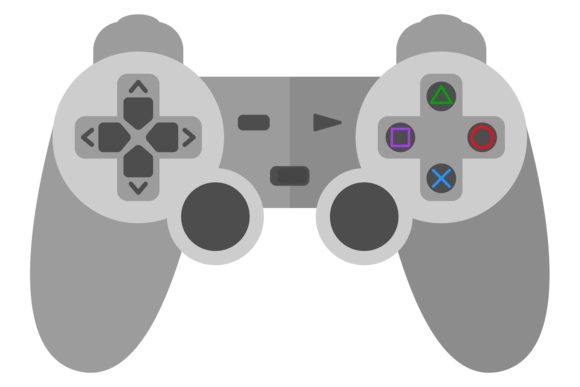 Console Joystick Icon: Illustrations for Modern Blog Graphics