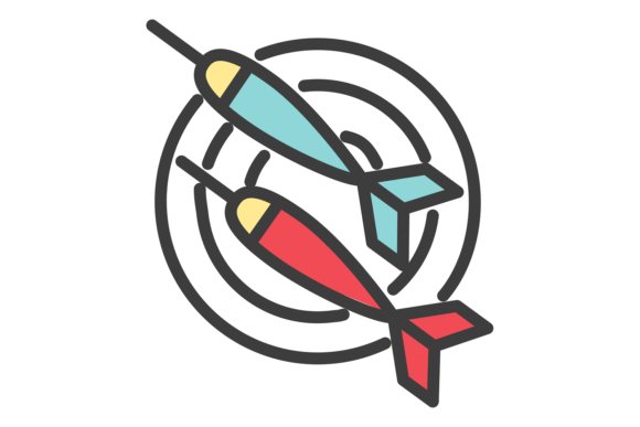 Darts with Target Board: A Game Icon Graphics & Crafts Review