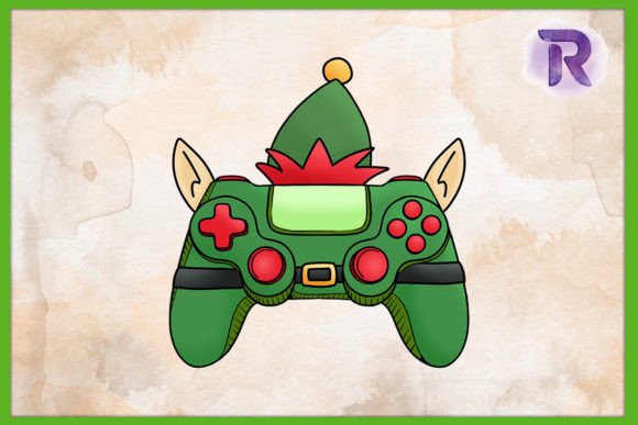 ELF Game Controller Christmas PNG Graphics & Crafts
