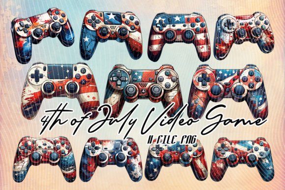 Game Pad Controller 4th of July Clipart: Graphics & Crafts Review