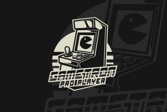 Gametron Pro Player Vintage Game Logo: Graphics and Illustrations for Brand Design