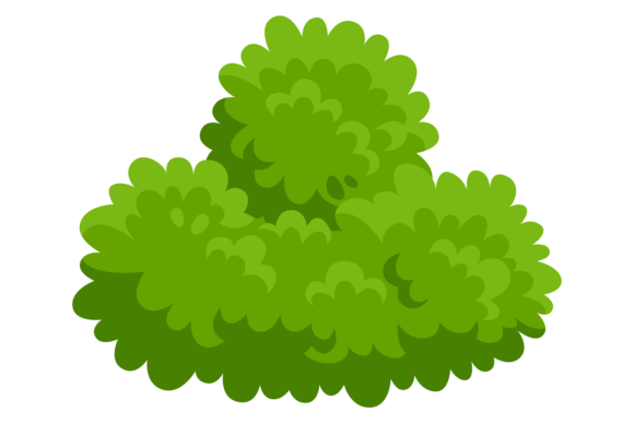 Green Foliage Graphics for Game Illustrations and Product Design
