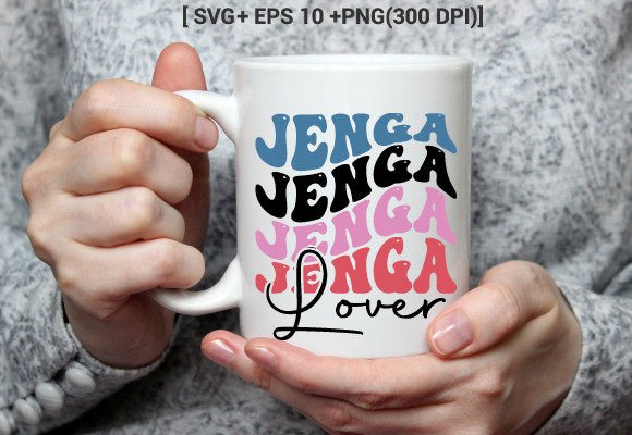 Jenga Lover SVG: A Retro Graphics Gem for Crafters
