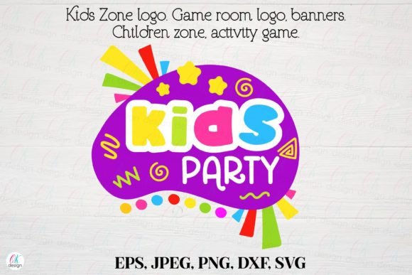 Kids Zone Logo 10 Graphics for Game Room Crafts
