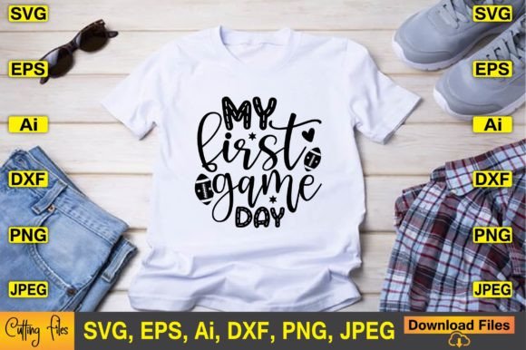 My First Game Day SVG Design: Graphics for Crafts
