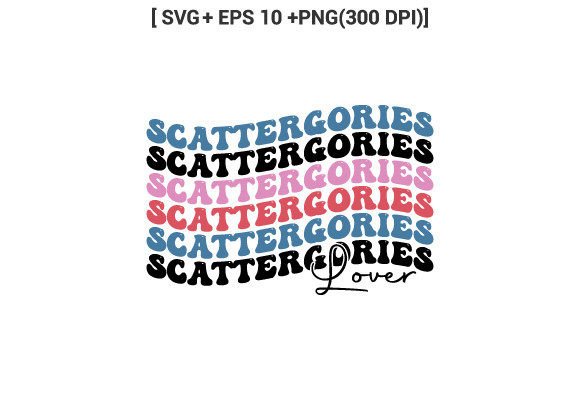 Scattergories Lover Game Retro SVG: Graphics & Crafts for Publishers