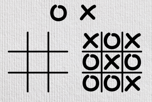 Tic Tac Toe SVG Kit: Graphics & Icons for Crafters