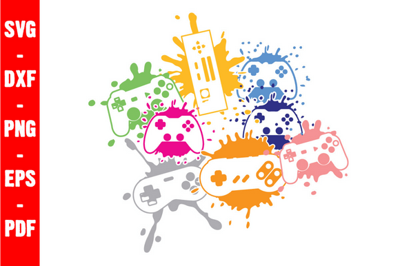 Video Game Controller SVG Bundle: Graphics for Crafts
