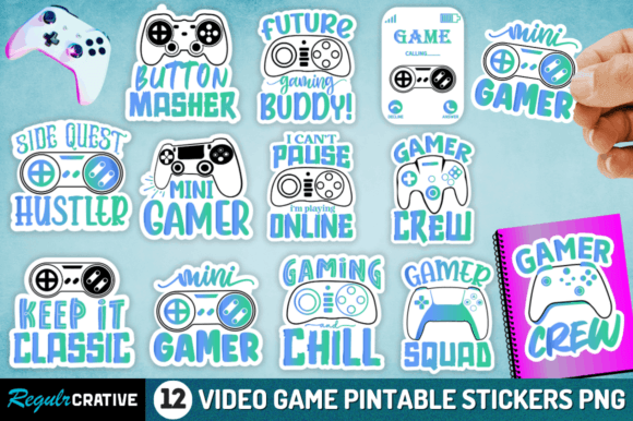 Video Game Printable Stickers: Graphics & Crafts Review
