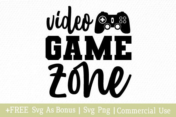 Video Game Zone SVG: Graphics & Crafts for Digital Sellers
